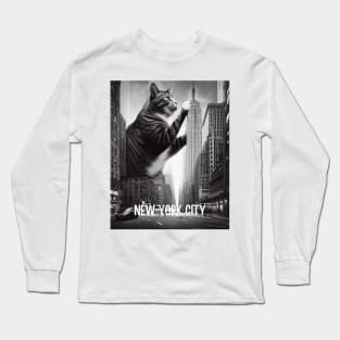 Gigantic NYC Cat Long Sleeve T-Shirt